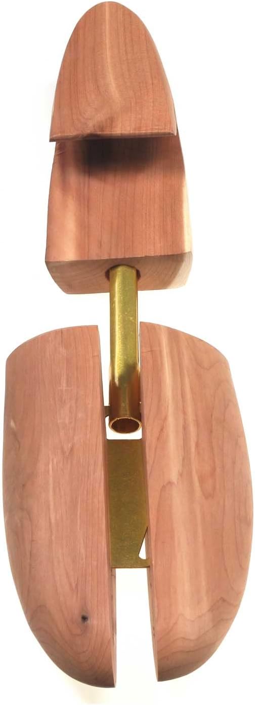 Mens Cedar Shoe Trees – Adjustable Width Aromatic Cedar Wood – Helps Maintain Shape, Reduce Creases, Absorb Moisture – Suitable for Dress Shoes & Casual Footwear