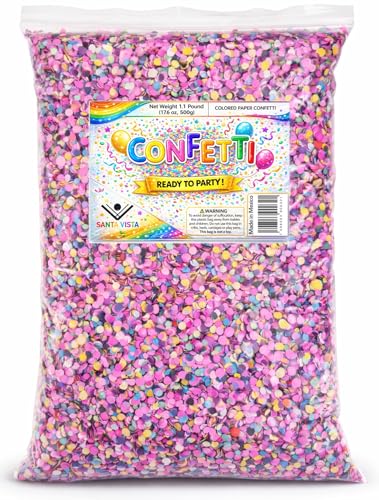 Biodegradable Confetti Paper (500 grams / 1.1 Pound) - Colorfoul