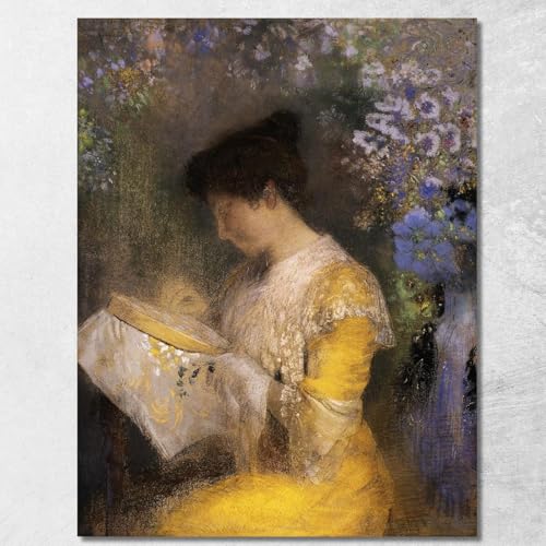 Toile Fine Art Odilon Redon, tableau haut de gamme Marie Escudier assemblé à la main