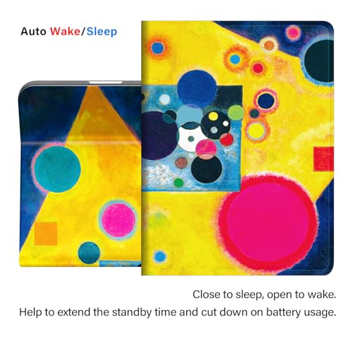 Eviter rayures iPad Pro 13 M4 avec cet etui antichoc cuir Kandinsky - 3