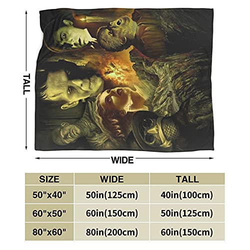 Mioolkt Frankenstein Blanket Throw Blankets Ultra Soft Flannel Lightweight Throws For Couch, Bed thumb #1