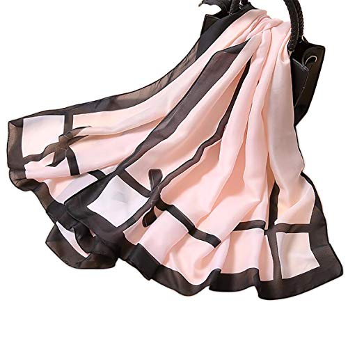 LumiSyne Bufandas De Seda Suave Para Mujer Bufandas a Cuadros Clásicas Arco Tartán De Color...