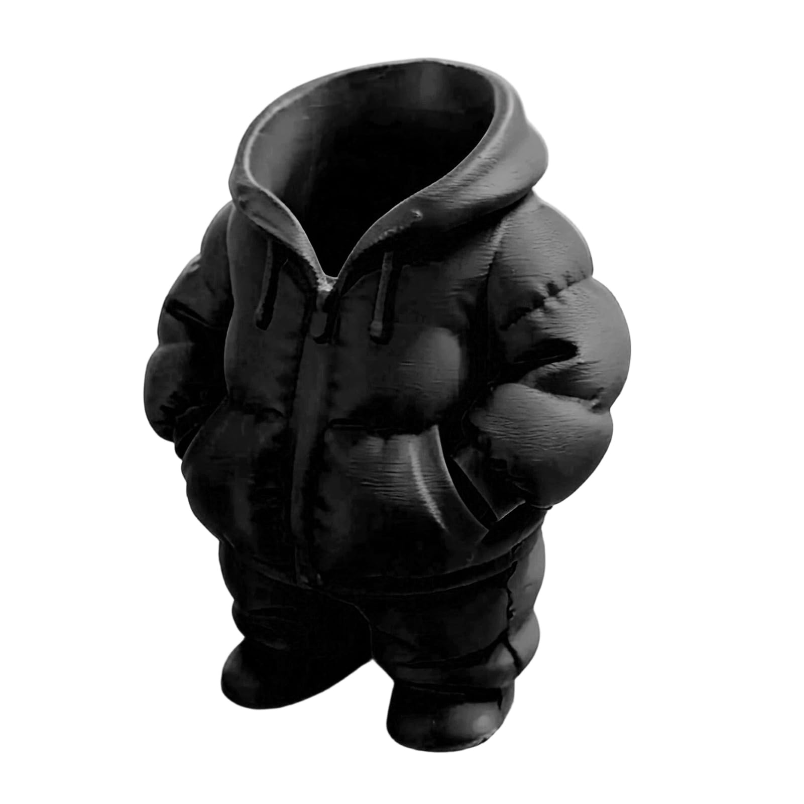 Glifora 3D Printed Down Coat Pen Holder - Desk Makeup Brush Organiser, Creative Puffer Jacket Pencil Cup for Office, Teacher and Student Gift