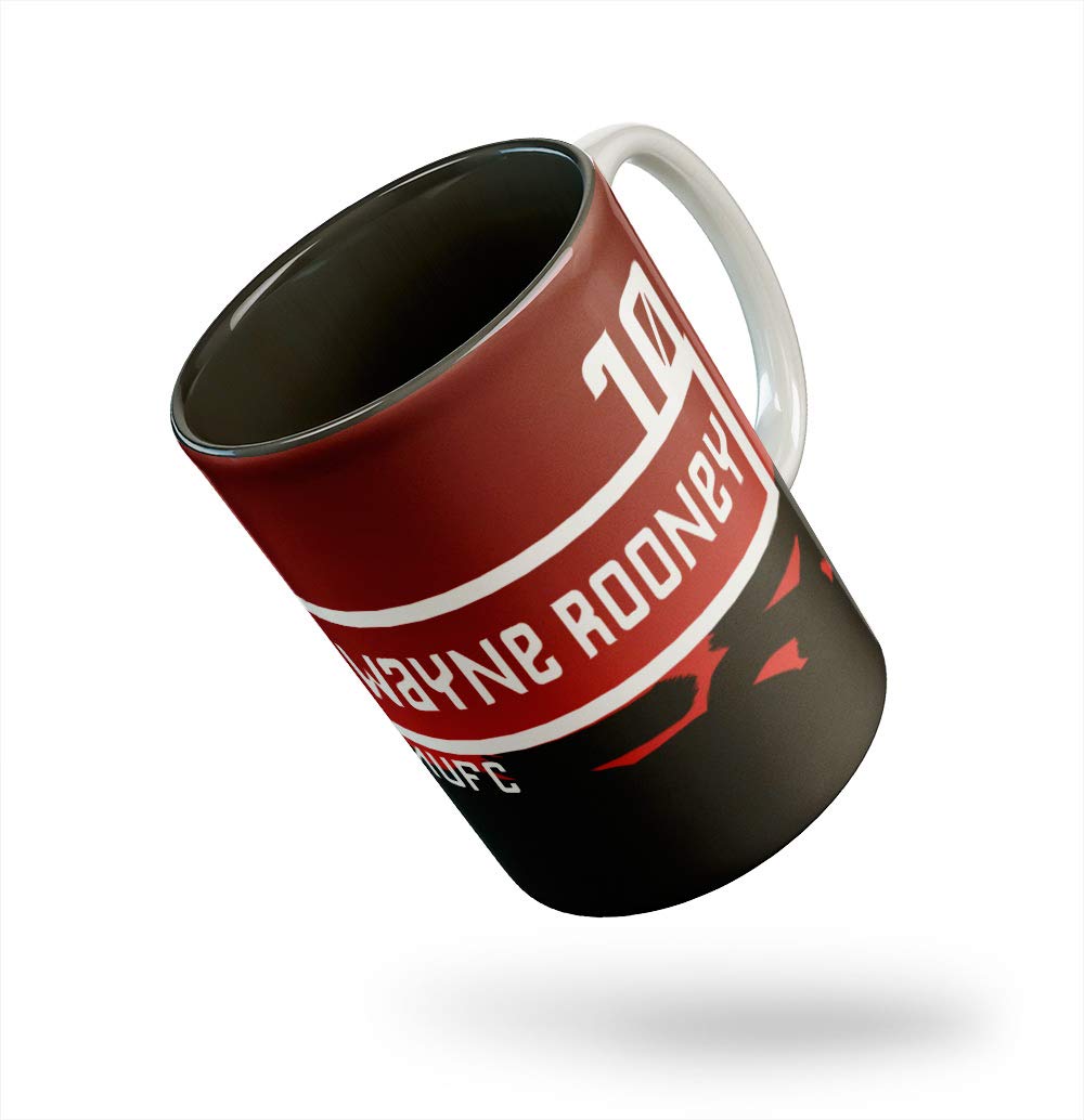 Tee Mafia Wayne Rooney Classic All Mug with Print| 11Oz Black Coffee Mug with Print | Coffee & Tea Mug|Football Mug| Manchester United Mug 1