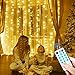 Produktbild 3X3M LED Lichtervorhang für Fenster und Schlafzimmer Deko, 300LEDs Lichterkette Vorhang mit Fernbedienung, USB Lichterkette Innen mit Timer 8 Lichtmodi
