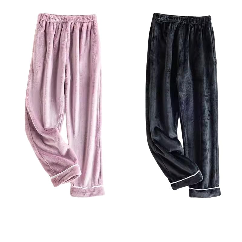 Pantalon de jogging doublé et chaud avec jambes larges VEYACGOS