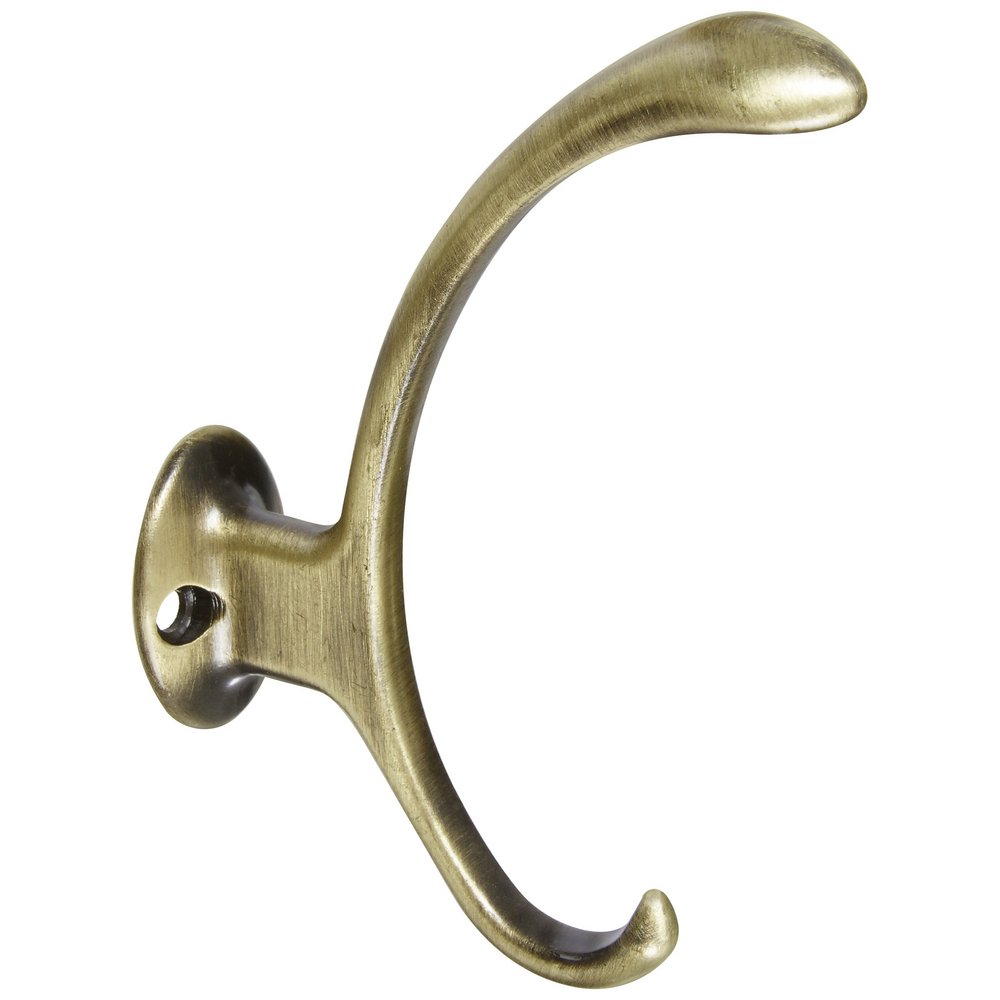 Crochet en laiton antique Stanley V8008 patère de vestiaire murale 12,7 cm