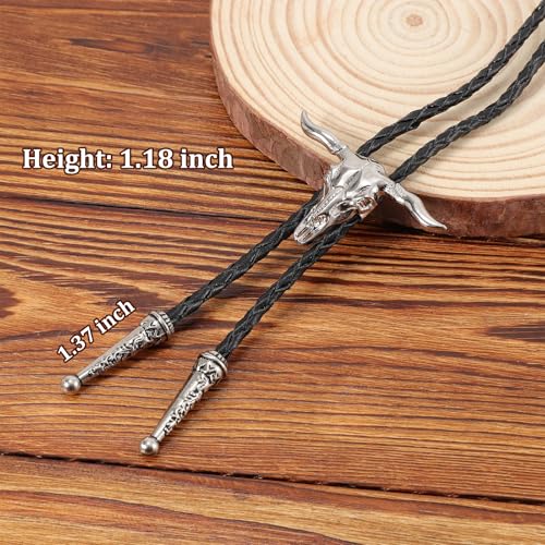 Image of Bolo Tie for Women Men, Western Bolo Tie Rodeo Cowgirl Cowboy Tie Bolo Ties Cowboy Accessories for Men Women
