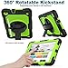 SEYMAC stock Samsung Galaxy Tab A 8.0 Case 2019 with Screen Protector Pencil Holder [360 Rotating Hand Strap &Stand], Drop-Proof Case for Samsung Galaxy Tab A 8.0 SM-T290/T295/T297 2019 (Green+Black)