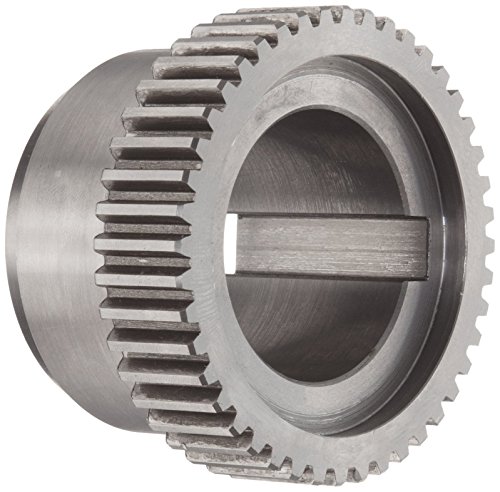 Lovejoy 00064 Size C 2 Sier-Bath Continuous Sleeve Gear Coupling, Flex Hub, Carbon Steel, Inch, Solid Bore, 4.75