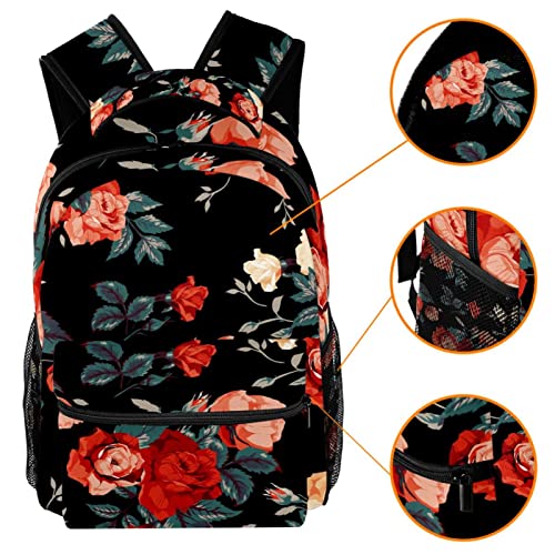 Sac à dos voyage à fleurs résistant pour alléger la charge du dos - 3