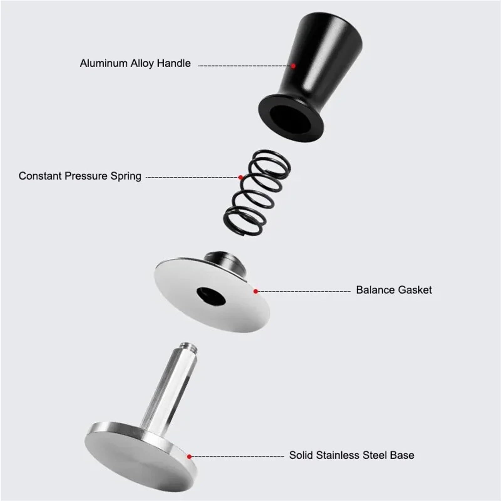 51 53 58mm Tamper Calibrato Molla, Compatibile Con Delonghi Breville