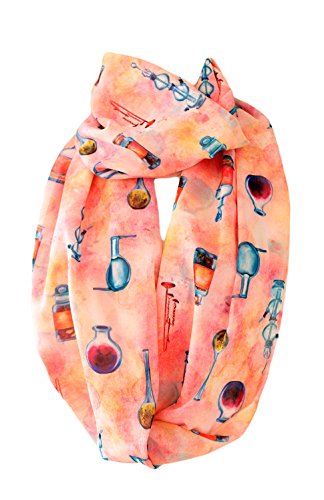 Etwoa Chemical Potions Chemistry Infinity Scarf Circle Loop Tube Scarf2