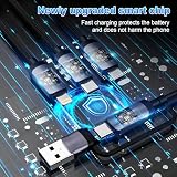 100 W USB-C-Multi-kabel do szybkiego ładowania, 1,8 m, plecionka nylonowa 5 w 1, ze złączem micro USB typu C do iPhone, kompatybilny z iPhone 16, 15, 14, 13, 12, 11, X Pro Max, Samsung S24, 23, 22