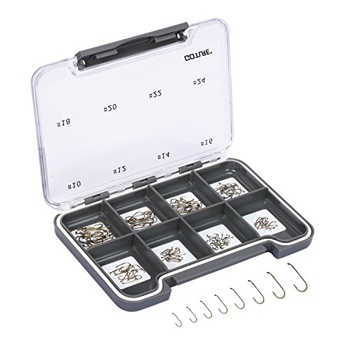 Goture 120PCS Fly Barb Fishing Hooks with Magnetic Components Box – High Carbon