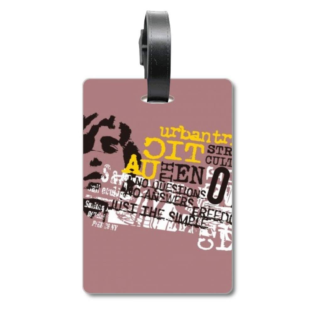Étiquette d'identification pour valise étanche motif graffiti tribe multicolore