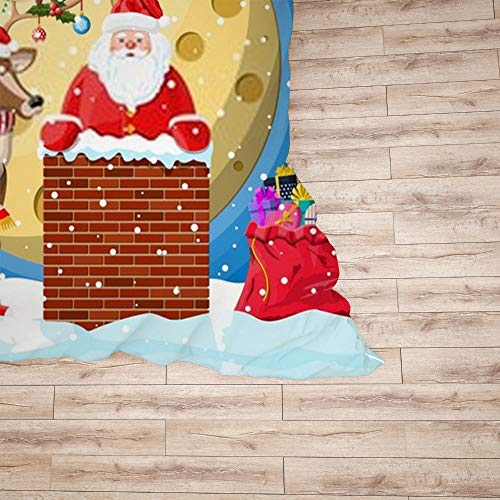 Parure de lit Père Noël double en polyester pour toutes saisons