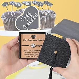 Sam lori 2025 graduation gifts for herhim adjustable bracelet comes in cap box with quote cards for high schoolcollegemiddle school grads  urban country home decor