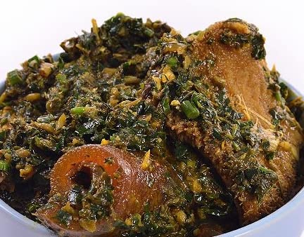 Miniatura 2 de Albasa Mezcla de sopa de verduras sazonada (Edikaikong) 6.6oz. Listo para cocinar. Sin conservantes, rellenos ni aditivos.