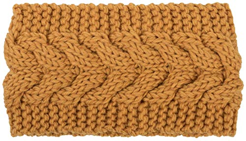 styleBREAKER headband chunky knit with plait pattern, hairband, headband, ladies 04026005, Colour:Curry