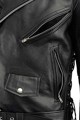 Image of Milwaukee Leather Men's Classic Police Style M /C Jacket - LKM1781 Black