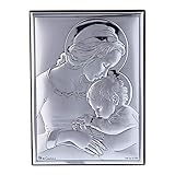  Holyart Cadre Marie avec Jésus en bi-laminé avec Support en Bois Massif 12x8 cm