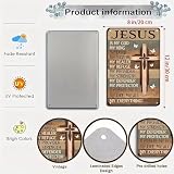 Smilelife Christian Gifts for Women Men Jesus Is My God My King My Everything Vintage Tin Sign Religious Metal Wall Art for Home Church Prayer Room Office Chapel Decor 8x12 Inch(3767)