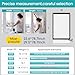 Coavas Window Privacy Film Frosted Glass Static Clings,Bathroom Frosting Decorative Window Stickers, Heat UV Blocking Anti-Glare Door Window Coverings Day and Night (35.4 x 78.7 Inch, White)