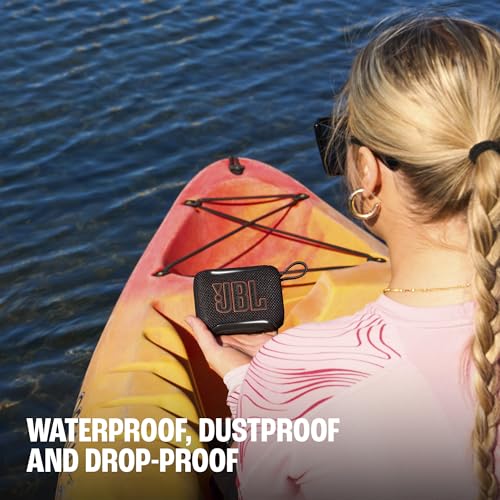 Image of JBL Go 5 - Ultra-Portable Waterproof & Drop-Proof Speaker with JBL Legendary Sound & Ambient Edge Lighting, AirTouch Instant Stereo Pairing or Link Multiple Compatible Speakers via Auracast (Purple)