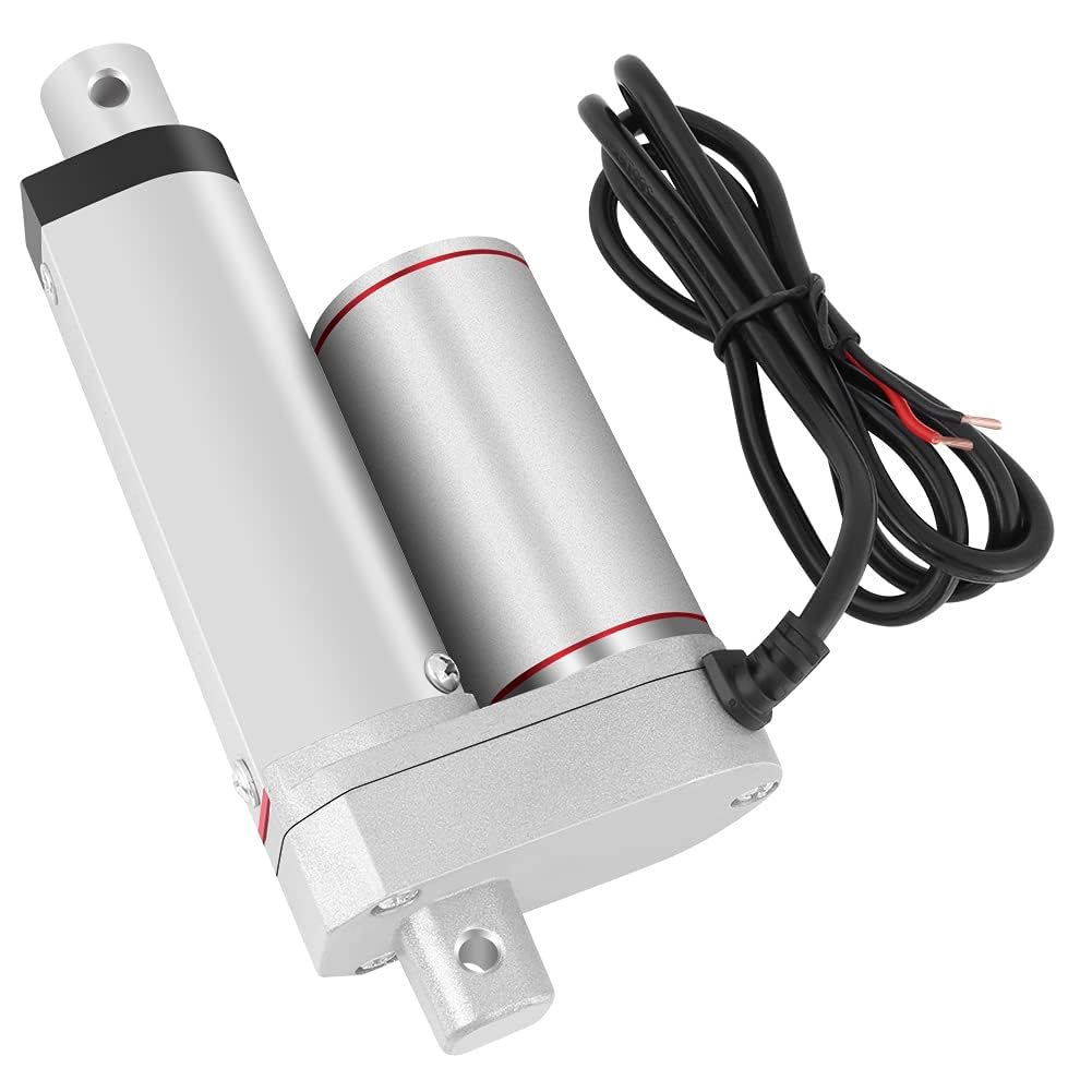 Walfront DC 12V Attuatore Lineare 80KG Sollevatore 50mm Corsa Motore Elettrico per Uso Elettrico, Medico, Auto