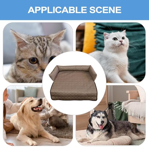 Lit pour chien rafraîchissant contre la chaleur : tapis coussin antidérapant lavable en chambre - 5