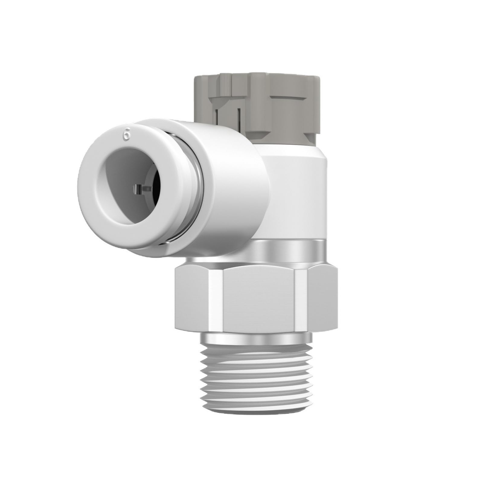 Conector de válvula de control de velocidad AS1201F neumático para tubo industrial de aire