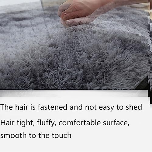 Tapis shaggy de sol de haute densité peluche douce couleur unie