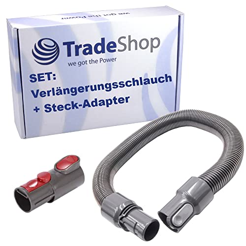 Trade-Shop - Juego de manguera de extensión (2 en 1, adaptador intermedio, compatible con Dyson DC20, DC21, DC22, DC23, DC25, DC26, DC27, DC29, DC32, DC33, DC33c, DC36) Cover