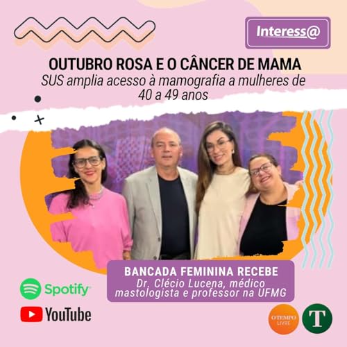 Outubro Rosa e o Câncer de Mama: SUS amplia acesso à mamografia a mulheres de 40 a 49 anos Podcast Por capa