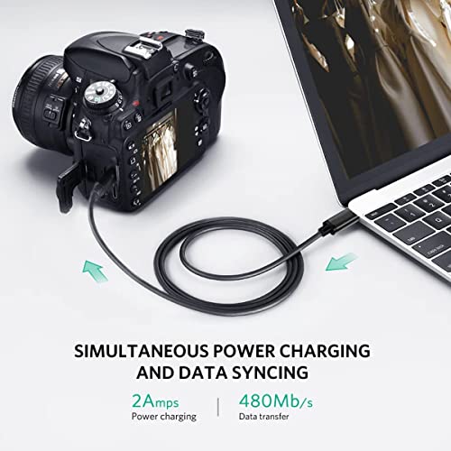 Câble mini USB vers USB C, USB C vers mini USB de 0.9 m, mini USB vers type C, compatible avec appareil photo numérique, lecteur MP3, manette PS3, XPS, Chromebook et autres appareils Mini B – vue 7