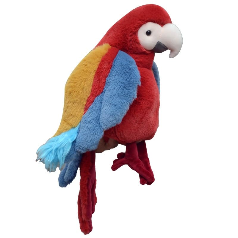 Peluche perroquet ara grand doudou câlin pour l'histoire du soir