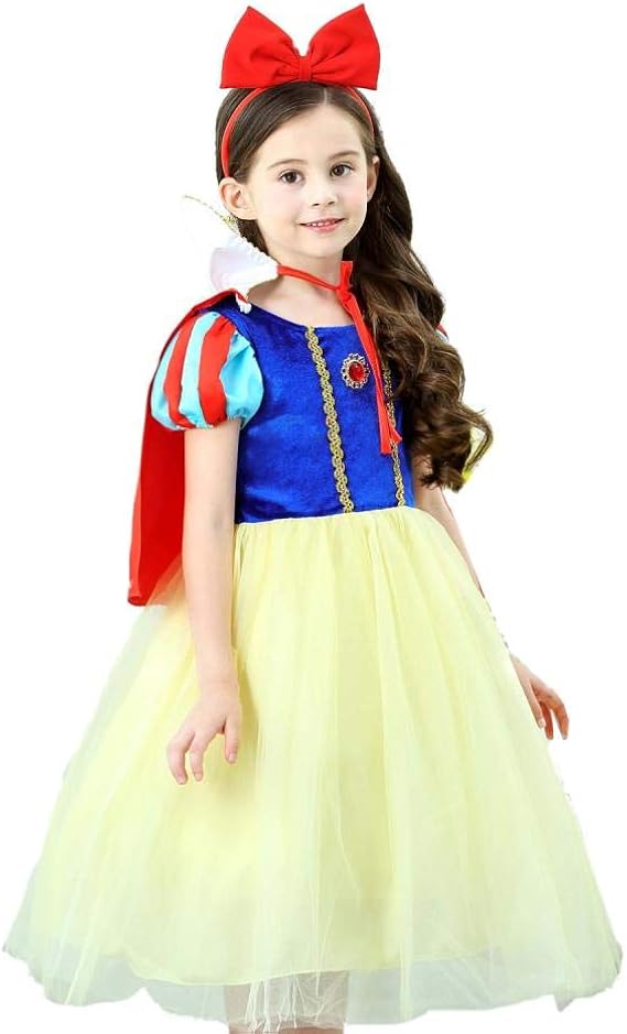 Amazon Co Jp Bossip 白雪姫 子供 ドレス コスチューム ワンピース キッズ コスプレ プリンセス なりきり ハロウィン クリスマス 衣装 仮装 演出 変装 誕生日 ギフト プレゼント 子供 衣装 おもちゃ