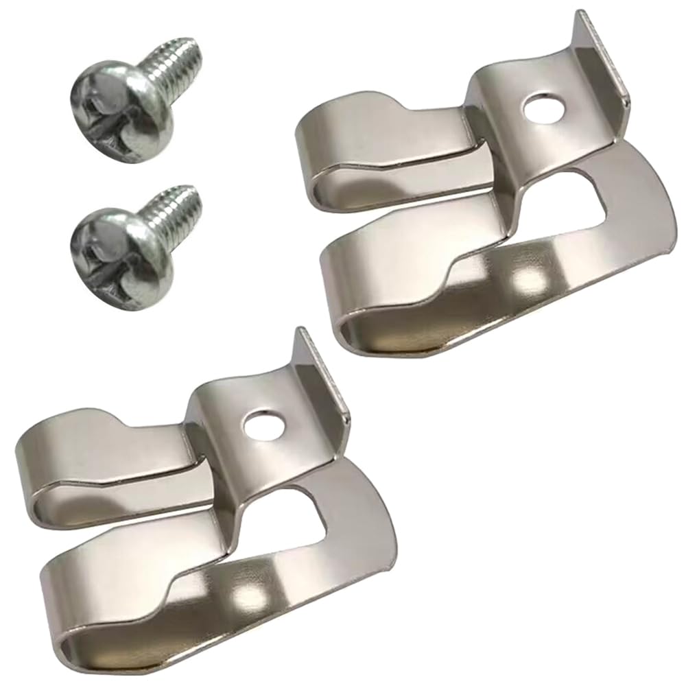 Replacement Electric Drill Belt Clips, 2 Pieces Belt Hook Clip Tool Holder with Screws, Belt Clip Hooks Compatible with Milwaukee Tool Belts [Type A]