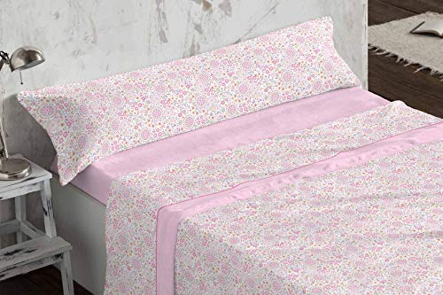 Burrito Blanco Juego de Sábanas de Coralina 957 para Cama de 90 x 190