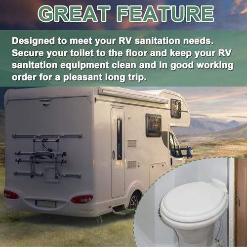Image of RV Toilet Floor Flange Seal and Mounting Seal Kit fit for Dometic /Sealand Motorhome and Trailer Toilets,Replace for 385310063 SE341549