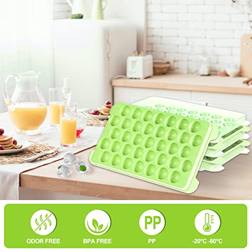 Round Ice Cube Trays For Freezer, 111Pcs×1In Circle Ice Cube Tray With Lid And Bin, Easy Release Sphere Ice Cube Mold, Ball Ice Cube Tray For Chilling Cocktails Whiskey Coffee Tea #TOP1