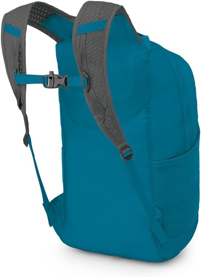 Osprey Ultralight Collapsible Stuff Pack - Lightweight, Packable Travel Backpack — Extra Bag For Travel and Every Day — 18 L Capacity Daypack to Expand Luggage, Waterfront Blue - Image 5