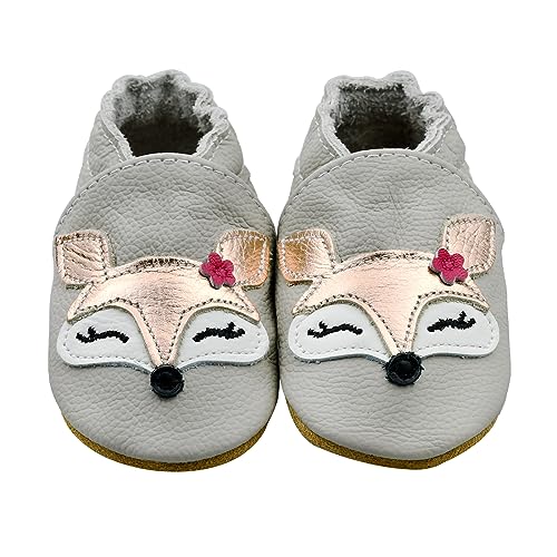 iEvolve Baby Leather Shoes Soft First Walker Shoes Crib Shoes Moccasins for Toddlers2