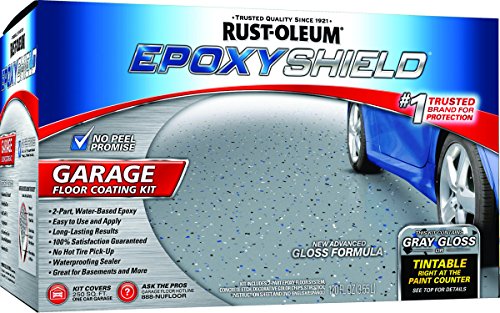 RUST-OLEUM 252625 Epoxy Shield Gallon Tint Base Garage Floor Kit, 1 Count (Pack of 1), Gray -  020066193959