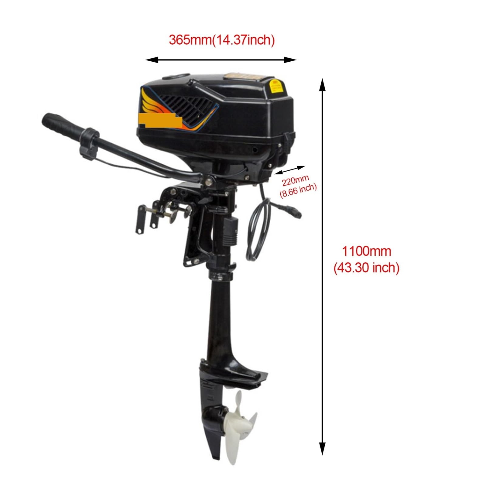 Silnik zaburtowy Heavy Duty elektryczny silnik zaburtowy do trollingu bezszczotkowy silnik, długi wał 1000W silnik łodzi rybackiej 48v, akcesoria morskie Szybki i mocny