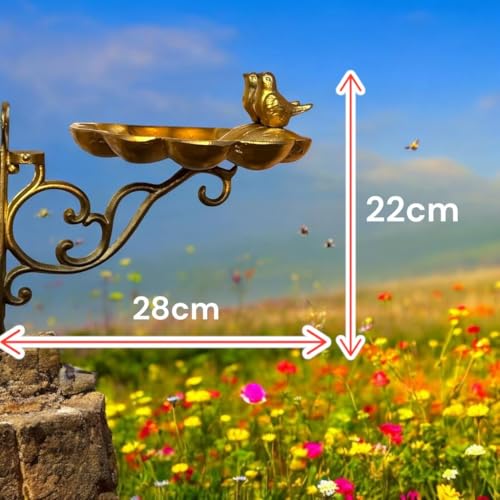 Comedouro De Passarinhos Suporte Vaso Metalico Duplo Jardim - Megatools