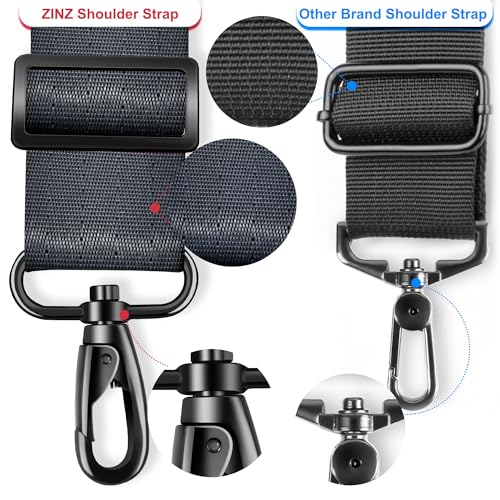 Image of ZINZ 79.5 inch Universal Strap with Ultra-Thick Fixed Breathable Pad - Adjustable Heavy-Duty Shoulder Strap for Laptop, Crossbody, Luggage, Gym, Camera Bag and More - D01G01