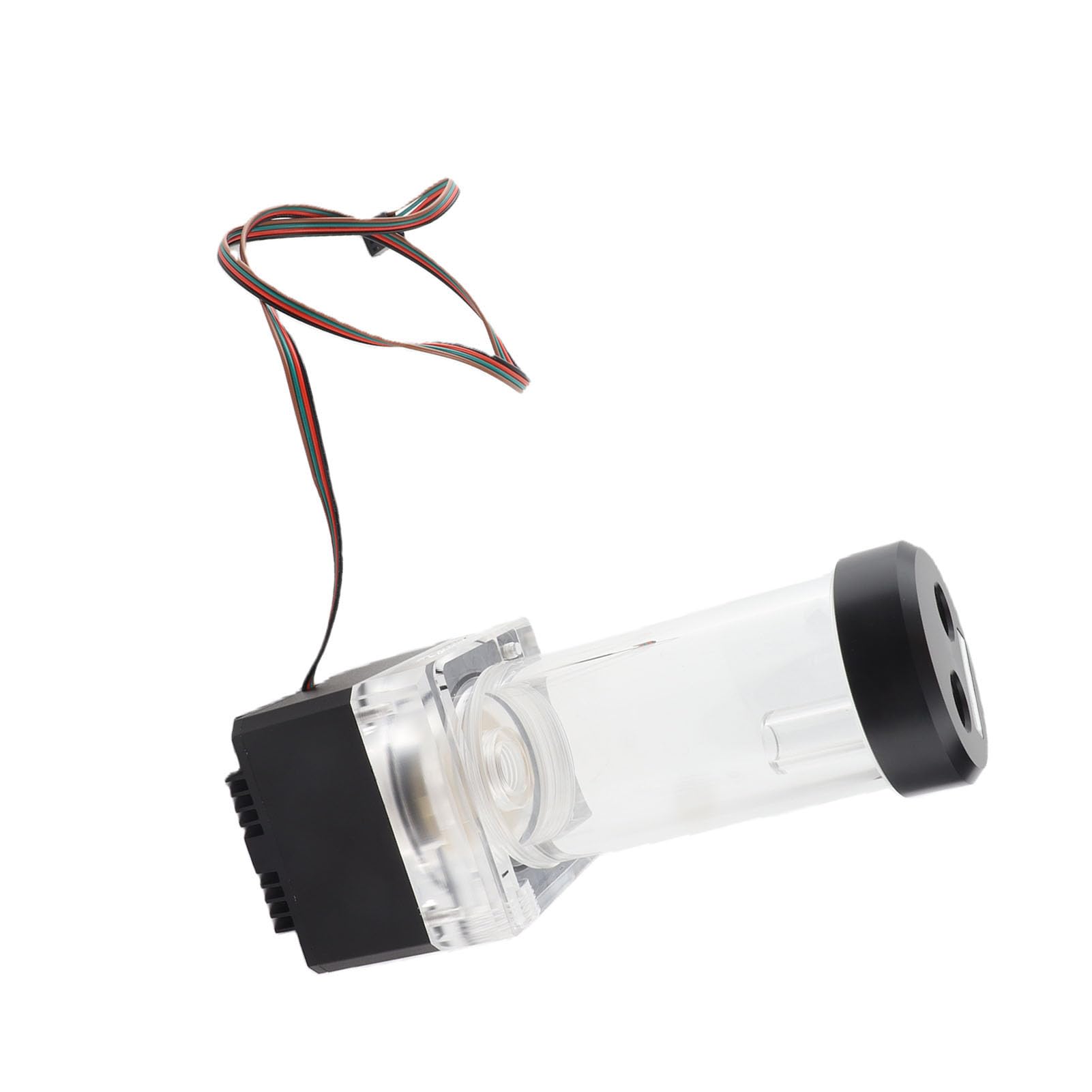 800L / H 8W 7V Tanque de la Bomba de Refrigeración por Agua con 4 Metros Cabeza de Bomba y LED Indicador de Alimentación G1 / 4 Rosca Disipación de Calor Rápida CPU (Negro (17cm))