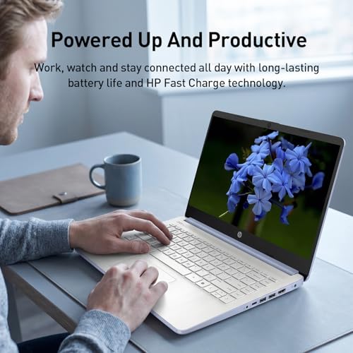 Image of HP 14 inch Student Laptop, Intel N150 (Up to 3.6GHz) Processor, 14-inch Micro-Edge Display, Blue, Wi-Fi 6, Webcam, SD Card Reader, Windows 11 Home, Bundle with PCO Cooler (Blue, 4GB RAM | 128GB eMMC)